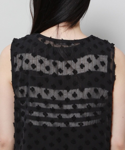 3.3 Field Trip （3.3フィールドトリップ）の「3.3 Field Trip／フラワーメッシュワンピース　2118441（ワンピース・レディース・ブラック/アイボリー・FREE）」の18枚目の写真