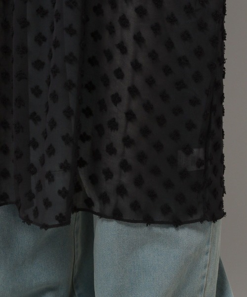 3.3 Field Trip （3.3フィールドトリップ）の「3.3 Field Trip／フラワーメッシュワンピース　2118441（ワンピース・レディース・ブラック/アイボリー・FREE）」の20枚目の写真