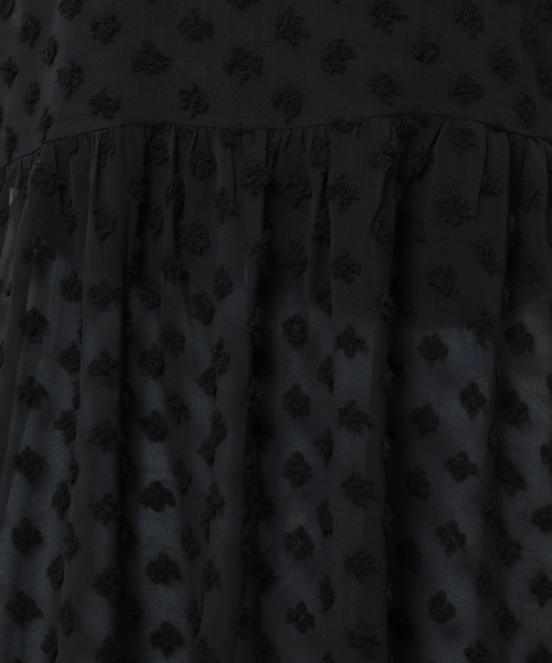 3.3 Field Trip （3.3フィールドトリップ）の「3.3 Field Trip／フラワーメッシュワンピース　2118441（ワンピース・レディース・ブラック/アイボリー・FREE）」の21枚目の写真