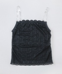 Catherine Cottage（キャサリンコテージ）の「透明ストラップ付き　レースキャミソール（140cm以上はカップ付き）（キャミソール）」