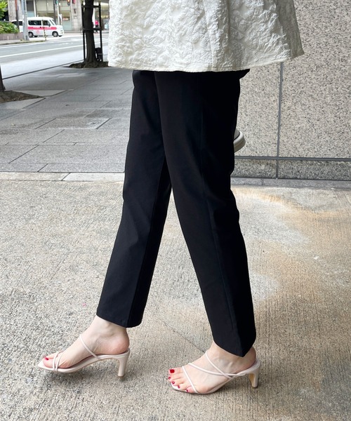 Meli rich（メリーリッチ）の「ストレッチらくちんテーパードパンツ（その他パンツ・レディース・キャメル/ブラック/オフホワイト/ブルー・FREE）」の8枚目の写真