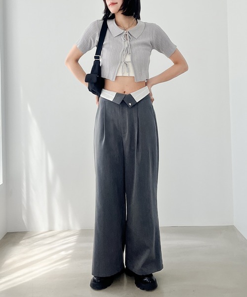 Heather(ヘザー)の「2WAYウエストスラックスパンツ 118691(スラックス・レディース・ブラック/グレー・S/M)」の19枚目の写真
