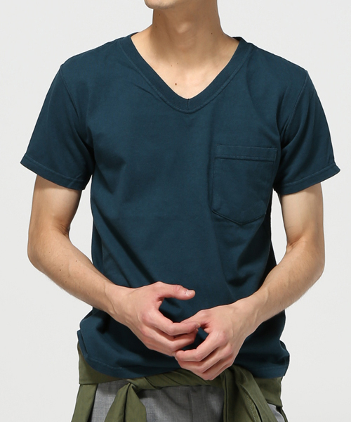 Goodwear(Since1983)(グッドウェア)の「GOODWEAR / グッドウエア: V-Neck Pocket Tee Slim OX Tシャツ #(Tシャツ/カットソー・メンズ・ライトブルー/ブルー系その他/ボルドー/シルバー/チャコールグレー/グリーン・SMALL/LARGE/X-LARGE/MEDIUM)」の1枚目の写真