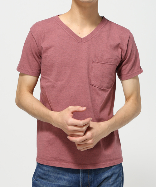 Goodwear(Since1983)(グッドウェア)の「GOODWEAR / グッドウエア: V-Neck Pocket Tee Slim OX Tシャツ #(Tシャツ/カットソー・メンズ・ライトブルー/ブルー系その他/ボルドー/シルバー/チャコールグレー/グリーン・SMALL/LARGE/X-LARGE/MEDIUM)」の5枚目の写真