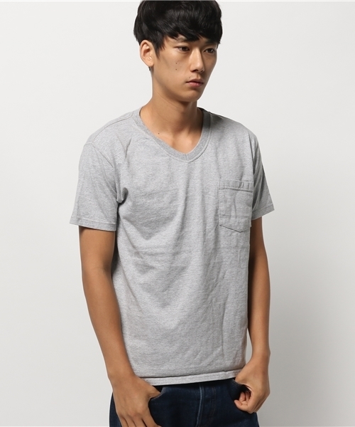 Goodwear(Since1983)(グッドウェア)の「GOODWEAR / グッドウエア: V-Neck Pocket Tee Slim OX Tシャツ #(Tシャツ/カットソー・メンズ・ライトブルー/ブルー系その他/ボルドー/シルバー/チャコールグレー/グリーン・SMALL/LARGE/X-LARGE/MEDIUM)」の21枚目の写真