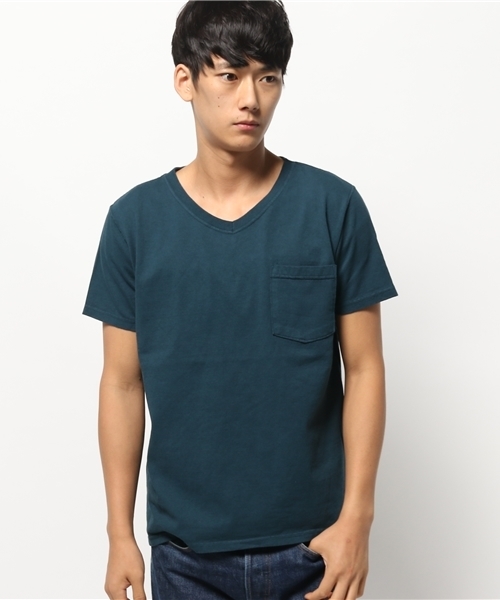 Goodwear(Since1983)(グッドウェア)の「GOODWEAR / グッドウエア: V-Neck Pocket Tee Slim OX Tシャツ #(Tシャツ/カットソー・メンズ・ライトブルー/ブルー系その他/ボルドー/シルバー/チャコールグレー/グリーン・SMALL/LARGE/X-LARGE/MEDIUM)」の16枚目の写真