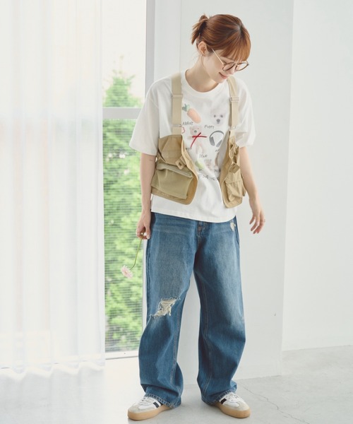 unclip（アンクリップ）の「ナイロンメッシュベスト（ベスト・レディース・カーキ/ベージュ・FREE）」の14枚目の写真