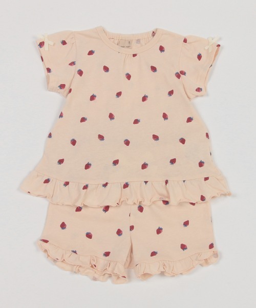 petit main（プティマイン）の「GIRLS半袖パジャマ（セットアップ・キッズ・マルチ/イエロー/ライトピンク・130cm/120cm/110cm/100cm/90cm/80ｃｍ）」の6枚目の写真