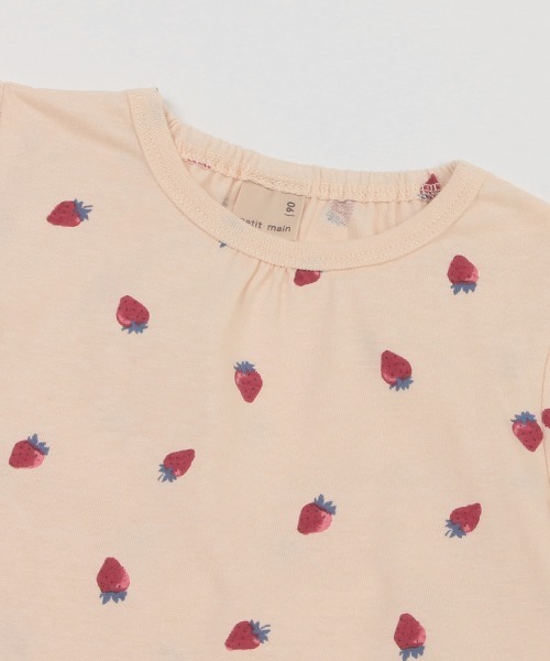 petit main（プティマイン）の「GIRLS半袖パジャマ（セットアップ・キッズ・マルチ/イエロー/ライトピンク・130cm/120cm/110cm/100cm/90cm/80ｃｍ）」の7枚目の写真