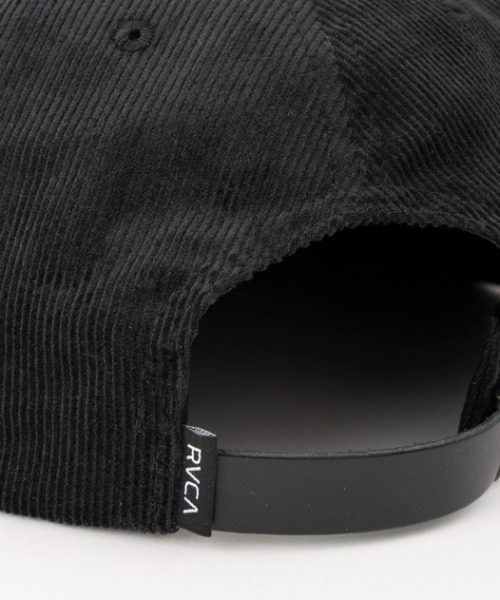 RVCA（ルーカ）の「RVCA メンズ 【BENJAMIN JEANJEAN】 BENJI OLD E CLASPBACK キャップ 【2024年夏モデル】/ルーカコーデュロイロゴ帽子（キャップ・メンズ・ブラック・FREE）」の7枚目の写真
