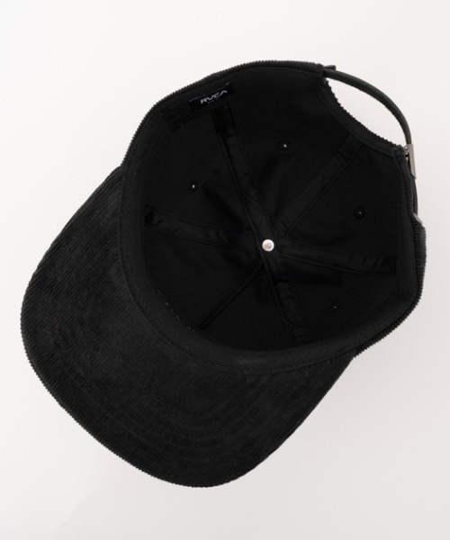 RVCA（ルーカ）の「RVCA メンズ 【BENJAMIN JEANJEAN】 BENJI OLD E CLASPBACK キャップ 【2024年夏モデル】/ルーカコーデュロイロゴ帽子（キャップ・メンズ・ブラック・FREE）」の9枚目の写真