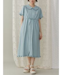 merry jenny | bear刺繍ドロストガーゼワンピース(ワンピース)