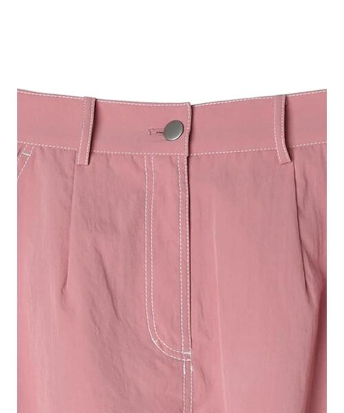 Sugar spoon（シュガースプーン）の「・SUGAR　SPOON　配色stカーゴスカート（スカート・レディース・アイボリー/ブラック/ピンク/グリーン・FREE）」の5枚目の写真