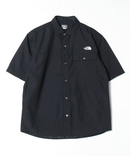 THE NORTH FACE（ザノースフェイス）の「ザ ノース フェイス THE NORTH FACE S/S Nuptse Shirt_ショートスリーブヌプシシャツ（シャツ/ブラウス・メンズ・グリーン/ホワイト×ブルー/ブラック・M/L/LL）」の3枚目の写真
