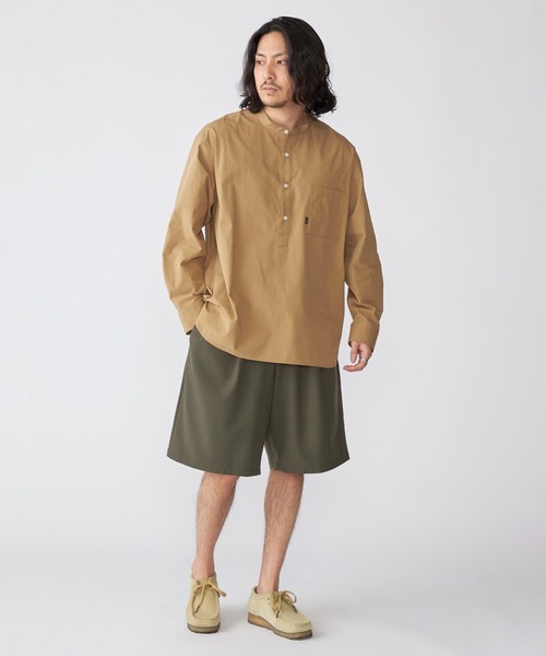 SHIPS.me(シップスミー)の「【ZOZO限定】SHIPS.me: バンドカラープルオーバービッグシャツ(シャツ/ブラウス・メンズ・グレー/ブルー/ライトグリーン/キャメル・S/M/L/XL/XS)」の19枚目の写真