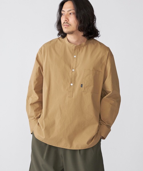 SHIPS.me(シップスミー)の「【ZOZO限定】SHIPS.me: バンドカラープルオーバービッグシャツ(シャツ/ブラウス・メンズ・グレー/ブルー/ライトグリーン/キャメル・S/M/L/XL/XS)」の20枚目の写真
