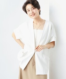 NOLLEY’S | ウォッシャブルツイル フレンチジャケット(ノーカラージャケット)