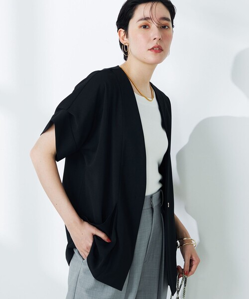 ノーリーズ　ウォッシャブルツイル フレンチジャケット NOLLEY'S｜《セットアップ対応》ウォッシャブルツイルフレンチ