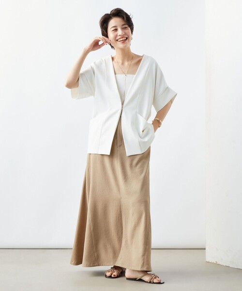 ノーリーズ　ウォッシャブルツイル フレンチジャケット NOLLEY'S｜《セットアップ対応》ウォッシャブルツイルフレンチ