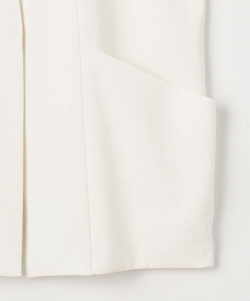 NOLLEY’S（ノーリーズ）の「ウォッシャブルツイル フレンチジャケット（ノーカラージャケット・レディース・ホワイト/ブラック・FREE）」の22枚目の写真