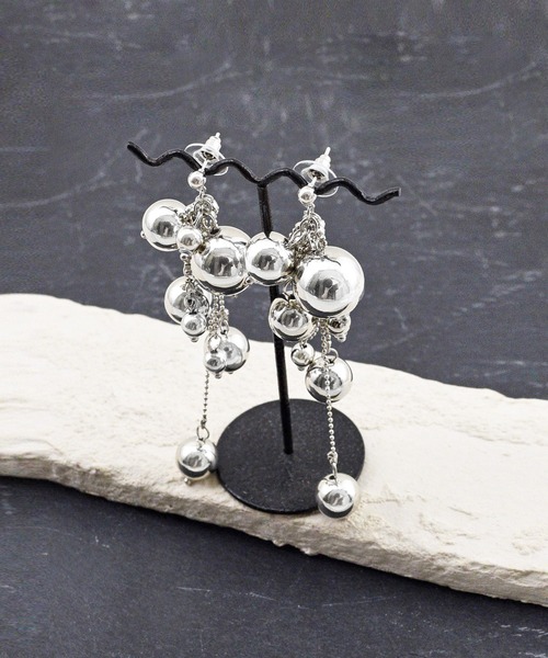 セール】ニッケルフリー じゃらじゃらメタルボールピアス（ピアス（両