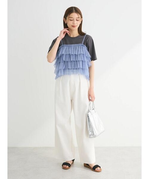 ELENCARE DUE（エレンカーレデュエ）の「・ELENCARE　DUE　ホワイトデニムタックパンツ（デニムパンツ・レディース・ホワイト・FREE）」の8枚目の写真