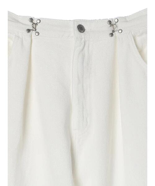 ELENCARE DUE（エレンカーレデュエ）の「・ELENCARE　DUE　ホワイトデニムタックパンツ（デニムパンツ・レディース・ホワイト・FREE）」の11枚目の写真