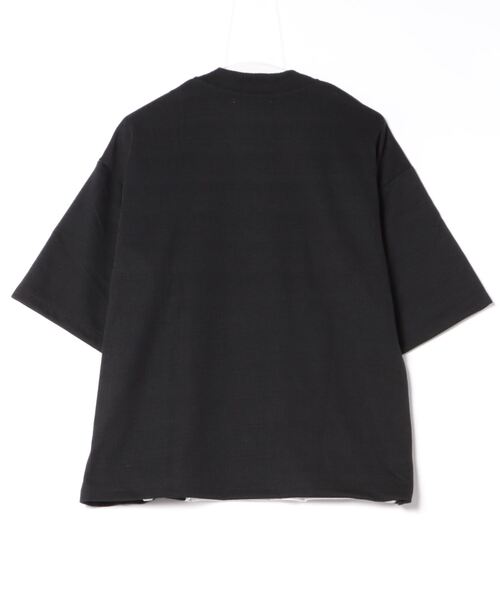 Right-on（ライトオン）の「5分袖 ボレロカーデアンサンブル（アンサンブル・メンズ・ブラック/ライトベージュ・M/L/XL）」の3枚目の写真