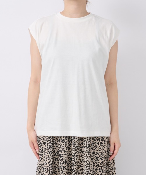 un dix cors（アンディコール）の「《着心地サラっと・着回しやすい》スムース肩タックプルオーバー（Tシャツ/カットソー・レディース・ブラック/オフホワイト/グリーン・FREE）」の14枚目の写真