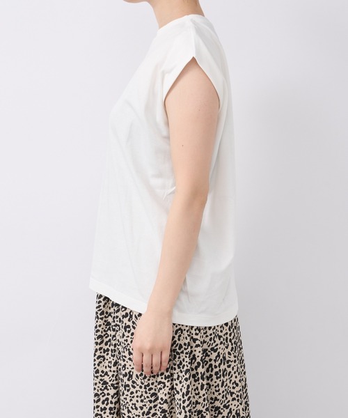 un dix cors（アンディコール）の「《着心地サラっと・着回しやすい》スムース肩タックプルオーバー（Tシャツ/カットソー・レディース・ブラック/オフホワイト/グリーン・FREE）」の15枚目の写真