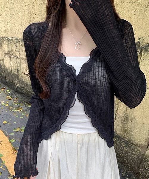 RiLi Store カーディガン付きバッククロススイムウエア カーディガン付きバッククロススイムウェア