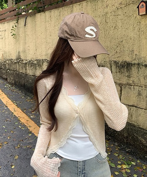 レースフリル サマーカーディガン culw689（カーディガン/ボレロ