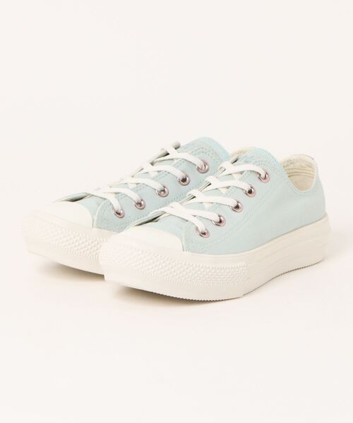 CONVERSE(コンバース)の「converse コンバース AS LT PLTS POINTSUEDE PG OX オールスター ライト PLTS ポイントスエード PG OX 31312000 DUSTY BLUE(スニーカー・レディース・ブルー・3h/4/4h/5/5h/6)」の2枚目の写真