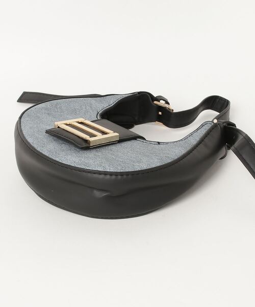 gossip！ロサンゼルス（ゴシップロサンゼルス）の「ハーフムーンショルダーバッグ ハンドバック  ベルトショルダーバッグ  ミニバッグ（ハンドバッグ・レディース・グリーン/ブラック/ホワイト/ネイビー/ベージュ/レッド・FREE）」の8枚目の写真