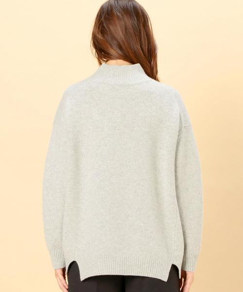 green label relaxing(グリーンレーベルリラクシング)の「KC W リッタイ WIDE H/N POニット◆(ニット/セーター・レディース・オフホワイト/ライトグレー/ライトブルー/グレー/ベージュ/ピンク・フリー)」の8枚目の写真
