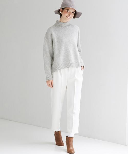 green label relaxing(グリーンレーベルリラクシング)の「KC W リッタイ WIDE H/N POニット◆(ニット/セーター・レディース・オフホワイト/ライトグレー/ライトブルー/グレー/ベージュ/ピンク・フリー)」の10枚目の写真