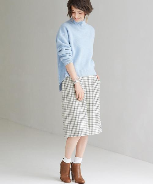 green label relaxing(グリーンレーベルリラクシング)の「KC W リッタイ WIDE H/N POニット◆(ニット/セーター・レディース・オフホワイト/ライトグレー/ライトブルー/グレー/ベージュ/ピンク・フリー)」の19枚目の写真