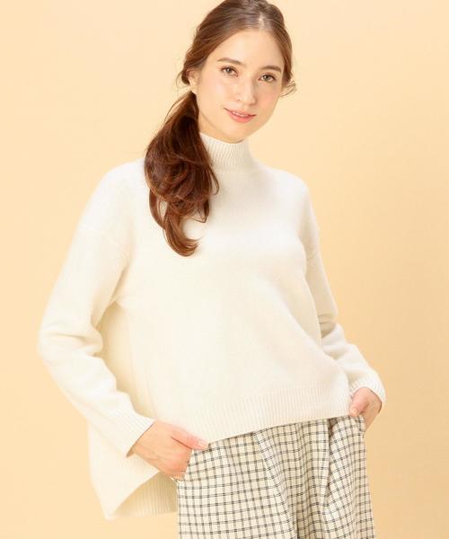 green label relaxing(グリーンレーベルリラクシング)の「KC W リッタイ WIDE H/N POニット◆(ニット/セーター・レディース・オフホワイト/ライトグレー/ライトブルー/グレー/ベージュ/ピンク・フリー)」の11枚目の写真