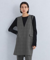 green label relaxing（グリーンレーベルリラクシング）の「ツイードライク チェック ベスト -マシンウォッシャブル・ストレッチ・防シワ-（ベスト・レディース）」