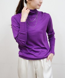 THE SHINZONE/シンゾーン　コットンシルク ハイネックニット　COTTON SILK HIGH NECK KNIT　24AMSNI10