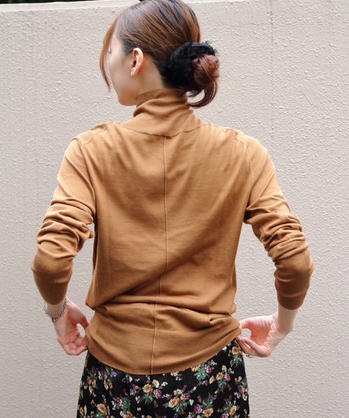 THE SHINZONE（ザ　シンゾーン）の「THE SHINZONE/シンゾーン　コットンシルク ハイネックニット　COTTON SILK HIGH NECK KNIT　24AMSNI10（ニット/セーター・レディース・レッド/グレー/ネイビー/パープル/キャメル・FREE）」の22枚目の写真