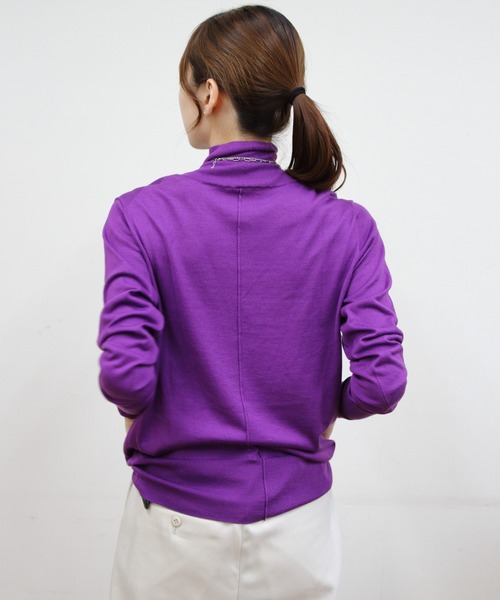 THE SHINZONE（ザ　シンゾーン）の「THE SHINZONE/シンゾーン　コットンシルク ハイネックニット　COTTON SILK HIGH NECK KNIT　24AMSNI10（ニット/セーター・レディース・レッド/グレー/ネイビー/パープル/キャメル・FREE）」の16枚目の写真