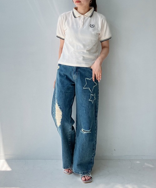 AS KNOW AS plus（アズノゥアズプラス）の「◎ワンポイントロゴ刺繍