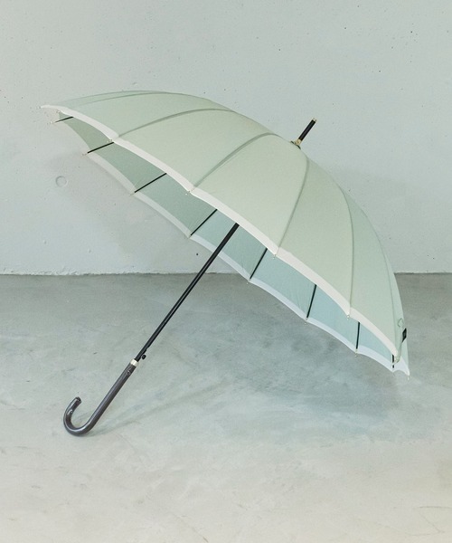 セール】【SETUP7】16本骨 バイカラー 傘 雨傘 55cm NT（長傘