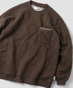 ウェーブキルトクルーネック