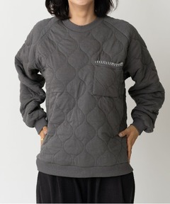 ウェーブキルトクルーネック