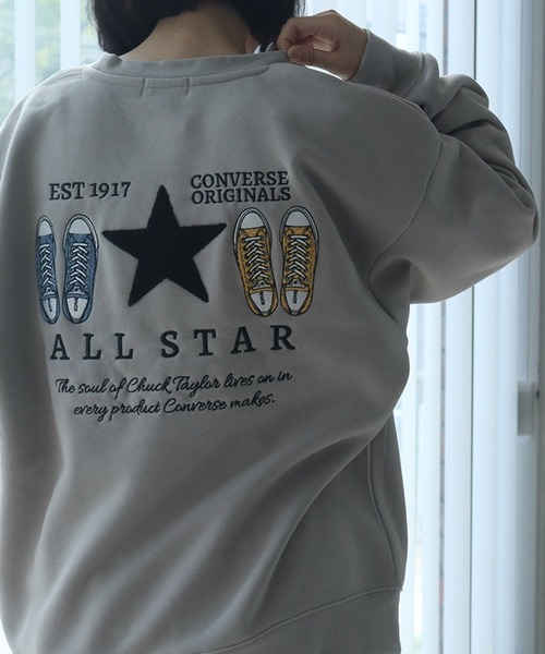 CONVERSE（コンバース）の「【CONVERSE/コンバース】裏起毛 サガラシューズ刺繍 ワイドシルエット スウェット（スウェット・メンズ・ベージュ系その他/グレー系その他/グレイッシュベージュ/ベージュ系その他2/グレー系その他2/ブラック・LL/M/L）」の13枚目の写真