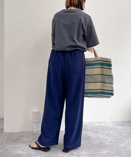 fredy emue（フレディエミュ）の「【セットアップ可能】カットジョーゼットパンツ（その他パンツ・レディース・ベージュ/ネイビー/ブラック・38/36）」の8枚目の写真