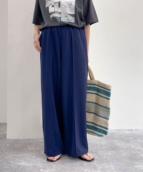 fredy emue（フレディエミュ）の「【セットアップ可能】カットジョーゼットパンツ（その他パンツ・レディース・ベージュ/ネイビー/ブラック・38/36）」の12枚目の写真