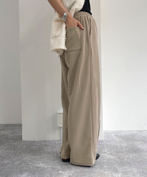 fredy emue（フレディエミュ）の「【セットアップ可能】カットジョーゼットパンツ（その他パンツ・レディース・ベージュ/ネイビー/ブラック・38/36）」の22枚目の写真